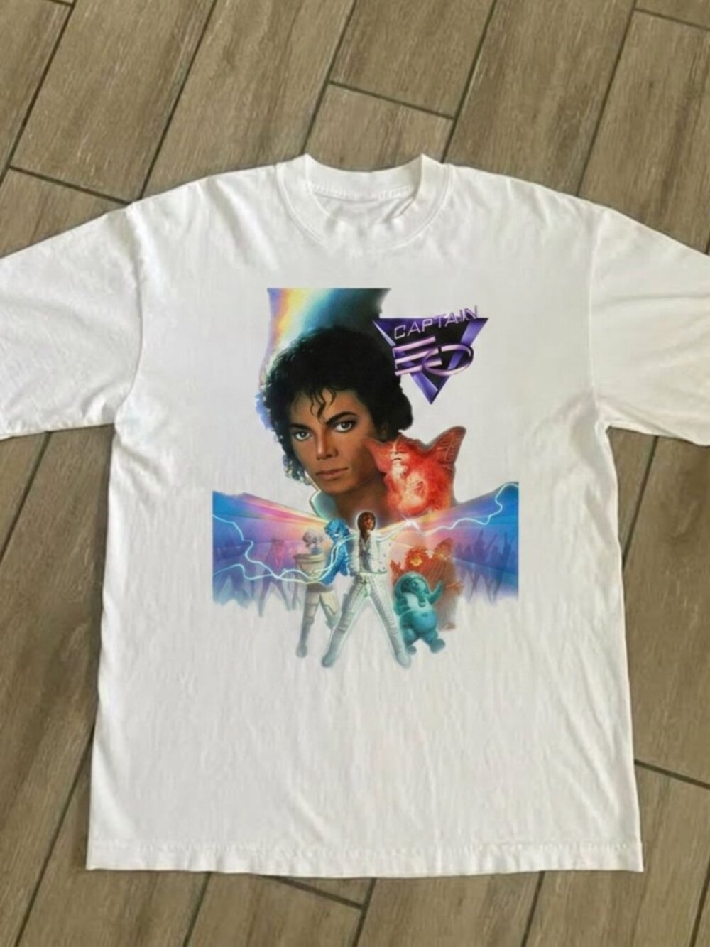 MJ 80s Captain T-shirt ~ Music Tee Reprint